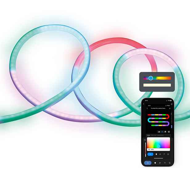 Ksix SmartLED venkovní pás, 5m, WiFi, 32W, 380lm, Rgbic, IP65