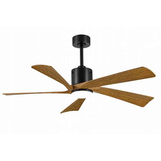 Led Ventilátorová Lampa 22W S Dálkovým Ovládáním, Černá, Dřevo Vargo DL1450