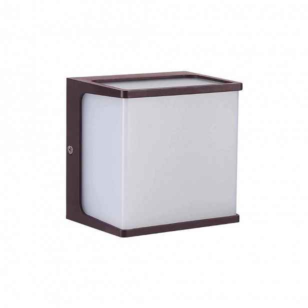 V-tac Zahradní nástěnné svítidlo 8W Led IP65 120x120 hnědé VT-708 4000K