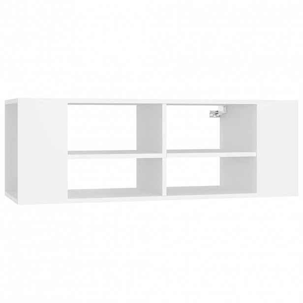 vidaXL Nástěnná TV skříňka bílá 102 x 35 x 35 cm dřevotříska