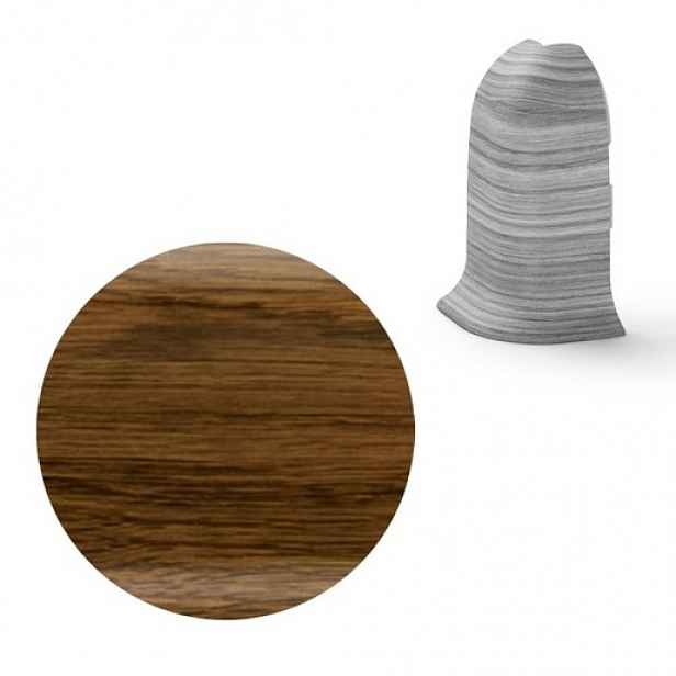 Vnější roh k soklu Naturel dub bažinný , PVC délka 0,5 cm, výška hrany 56 mm, NATNGTZ16