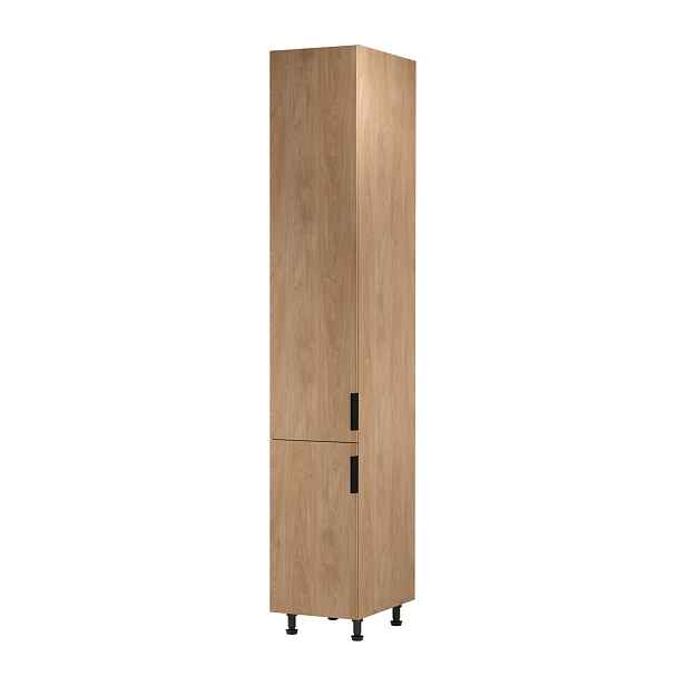 Vysoká kuchyňská skříň SALERNO - šířka 40 cm, dub, levé provedení