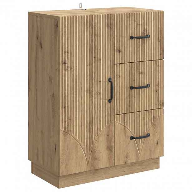 vidaXL Servírovací skříň Dub artisan 66 x 34,5 x 87 cm