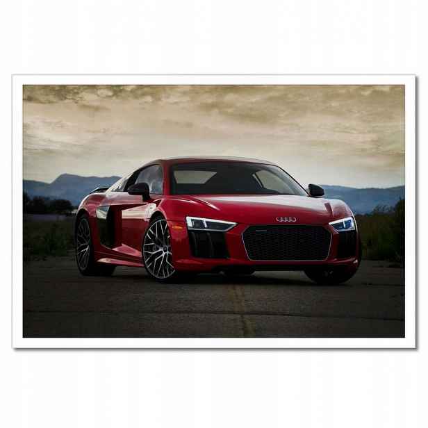 Plakáty v rámu 60x40 Červené Audi Auto