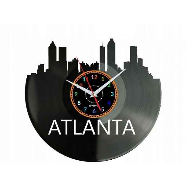 Atlanta Dárek Originální dekorace do domu Hodiny z vinylové desky