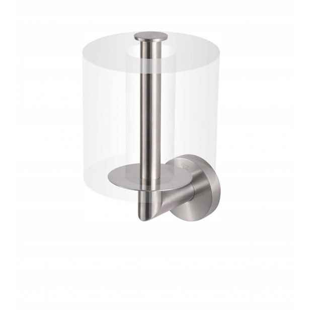 Držák s rozetou pro zásobu toaletního papíru Stella Classic Inox