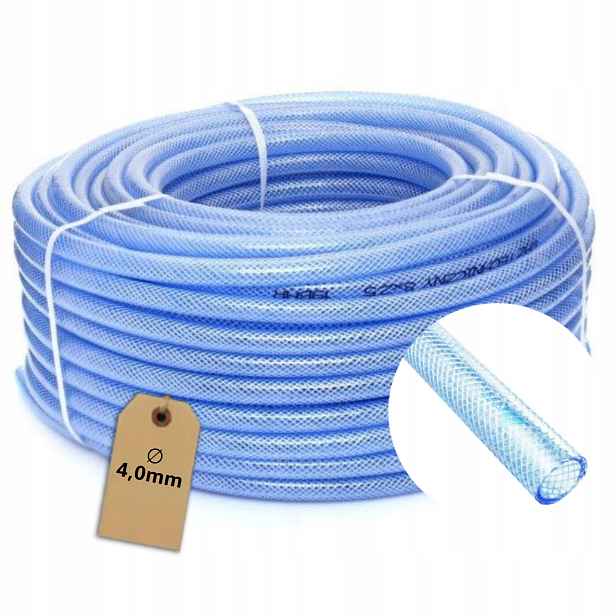 Hadice pneumatická pro vzduch Technická vyztužená 4 mm úsek 100 m