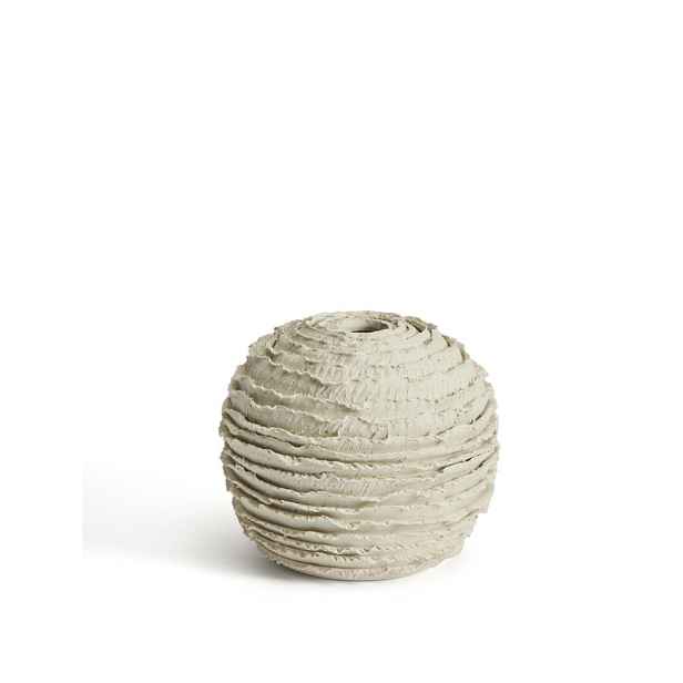 Krémová keramická ručně vyrobená váza (výška 15,5 cm) Evania – Kave Home