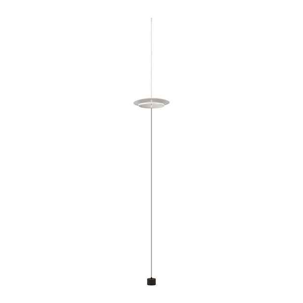 Matně bílá hliníková LED stmívatelná stojací lampa (výška 370 cm) Olos – Nova Luce