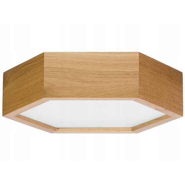 Stropní svítidlo Leja hexagon fi275 Dub do obývacího pokoje kuchyně koupelny Stylová