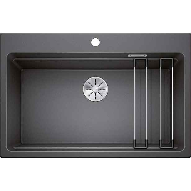 Blanco Etagon 8 - Silgranitový dřez, 78x51 cm, s pojezdy, InFino, antracit 525177