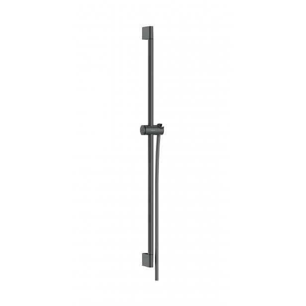 Hansgrohe Unica - Sprchová tyč 96 cm, se sprchovou hadicí, kartáčovaný černý chrom 24401340