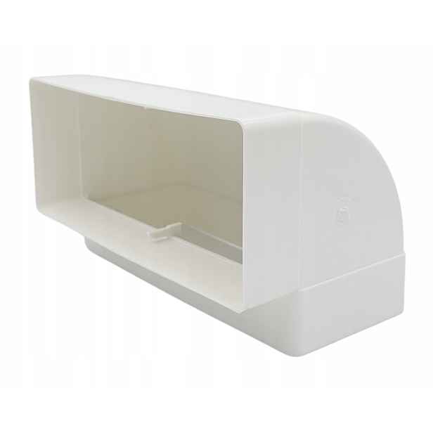 Vertikální koleno Vents 90 stupňů pro kanál 204 x 60 mm Spojka Ventilace Pvc