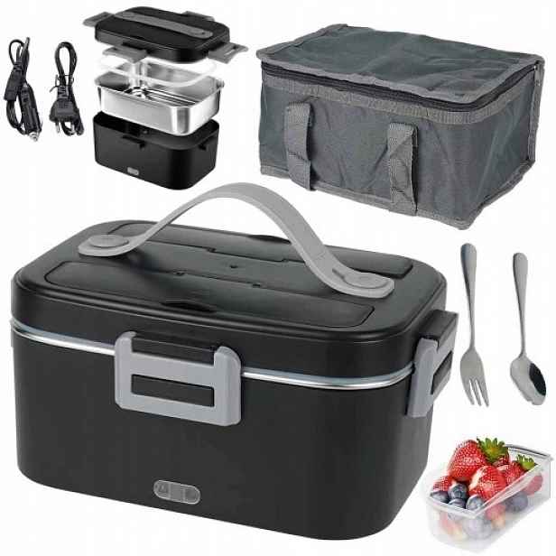 Elektrický Obědový Box 1,8 L 60 W 220 V/12 V/24 V Ohřívač Jídla Do Auta