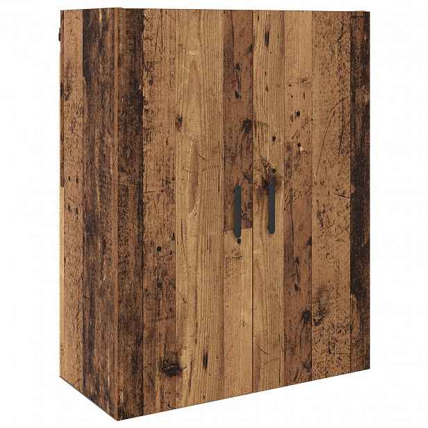 vidaXL Nástěnná skříňka Staré dřevo 69,5 x 34 x 90 cm Kompozitní dřevo