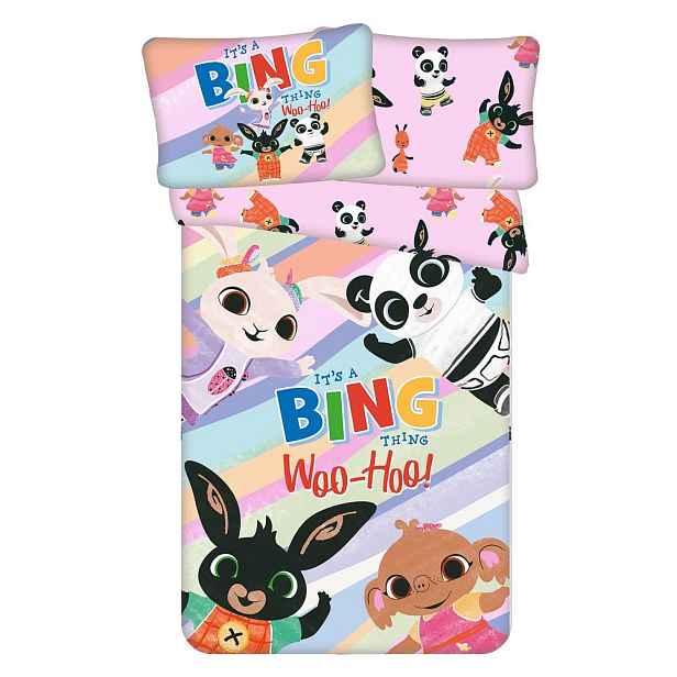 Bavlněné dětské povlečení do postýlky 100x135 cm Bing "It's a thing" – Jerry Fabrics
