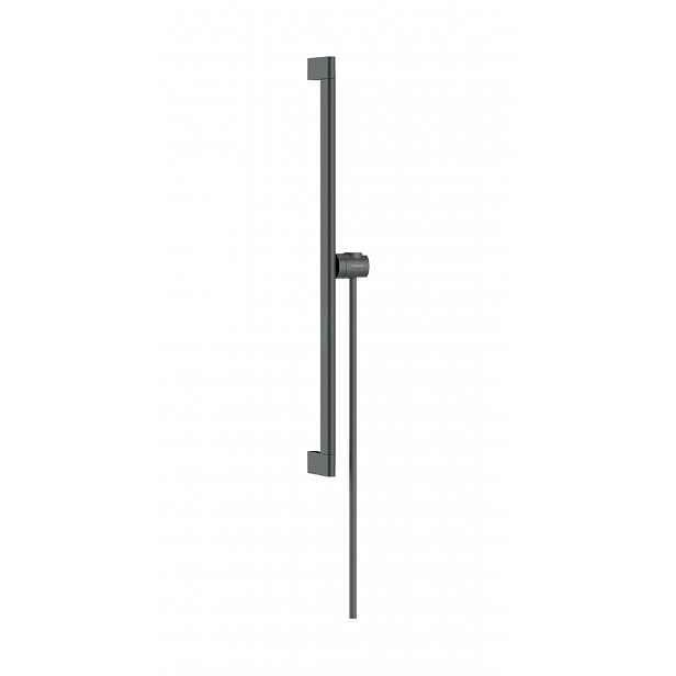 Hansgrohe Unica - Sprchová tyč 66 cm, se sprchovou hadicí, kartáčovaný černý chrom 24402340