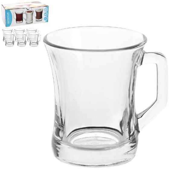 hrnek 225ml, 6ks, ZEN PLUS, sklo