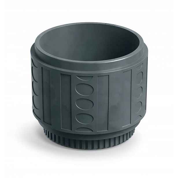 Květináč Ethick Folka Round Ø40 x 40 x 32 cm pískový TFOR40-106GR