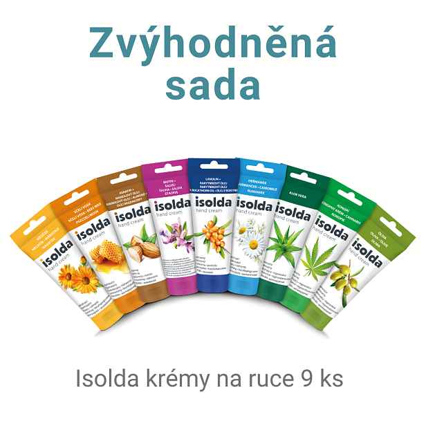 Sada 9x ISOLDA regeneračních krémů na ruce