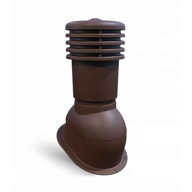 Větrací komín pro ploché plechy ⌀150 mm Ventos X Bitu O Bronz 8017