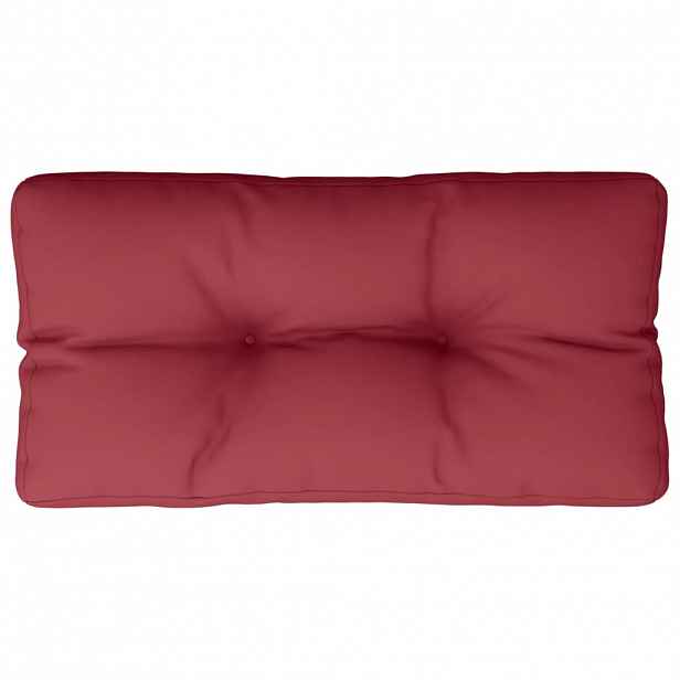 vidaXL Poduška na palety vínová 70 x 40 x 12 cm textil