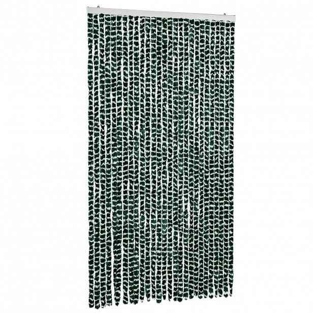 vidaXL Závěs proti hmyzu zelený a bílý 118 x 220 cm žinylka