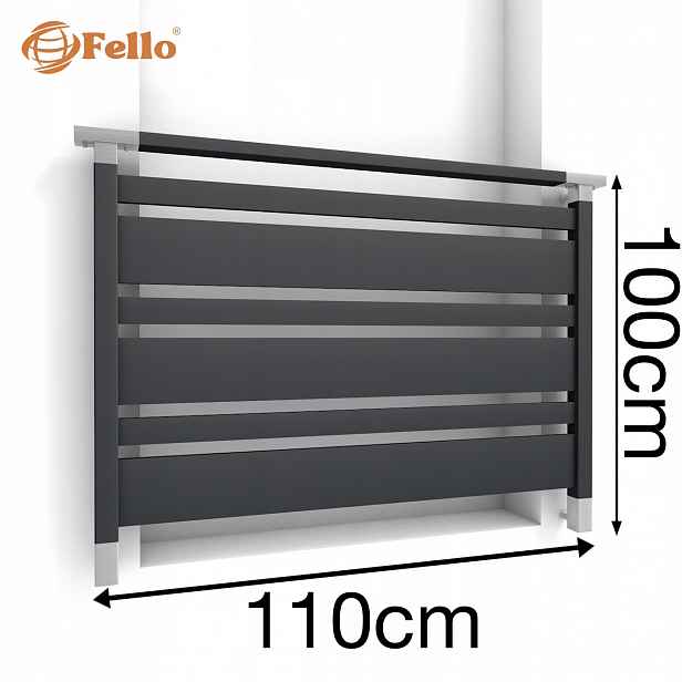 Simple MIX Francouzský balkon 110 cm Zábradlí Ral