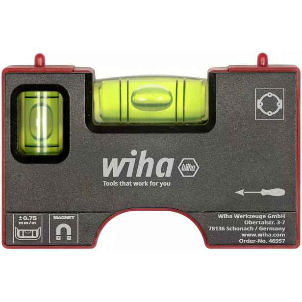 Wiha Kapesní Vodováha 8 CM S Magnetem Pro Elektrikáře 46957 Profesionál