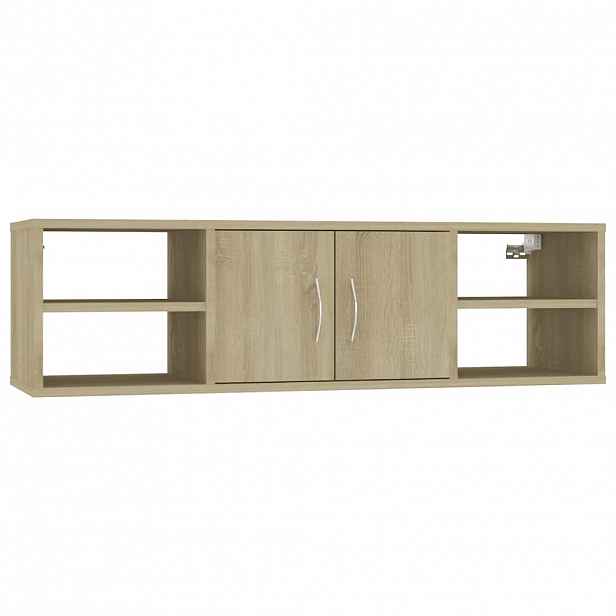 vidaXL Nástěnná police sonoma dub 102 x 30 x 29 cm dřevotříska