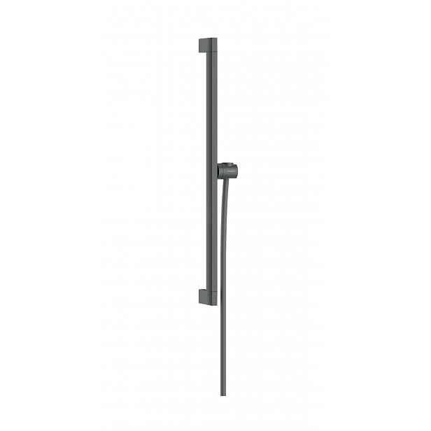Hansgrohe Unica - Sprchová tyč 66 cm, se sprchovou hadicí, kartáčovaný černý chrom 24404340
