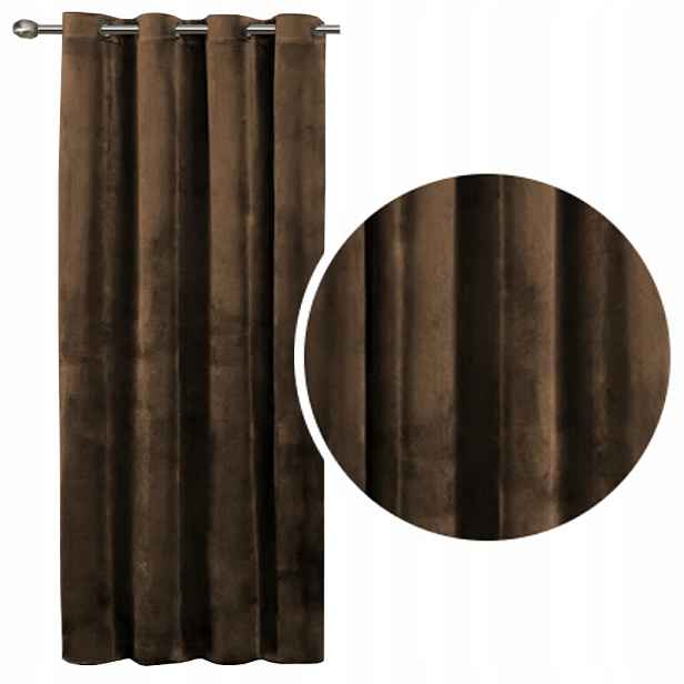 Velurové Záclony Imperial Velur 140 x 250 cm, hnědá barva