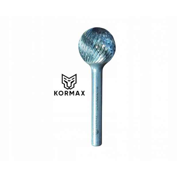 Fréza rotační pilník kulový 25x21x65x6 mm na kov z karbidu Kud Kormax