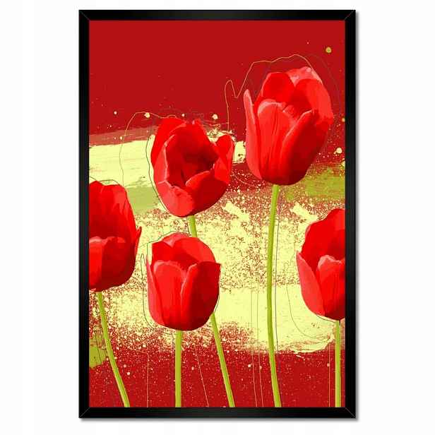 Plakáty v rámu 40x60 Červené máky