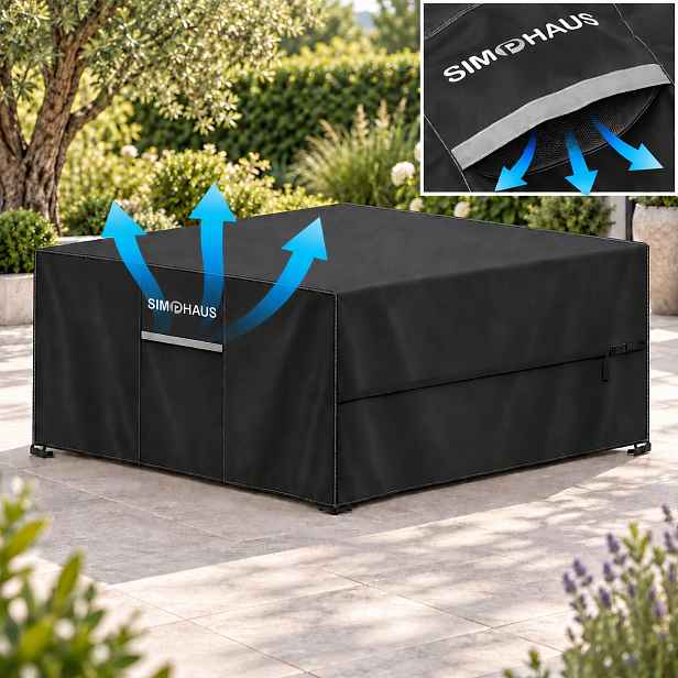 Prodyšný Obal Na Zahradní Nábytek S Vetnylací 220x220x90 cm Oxford