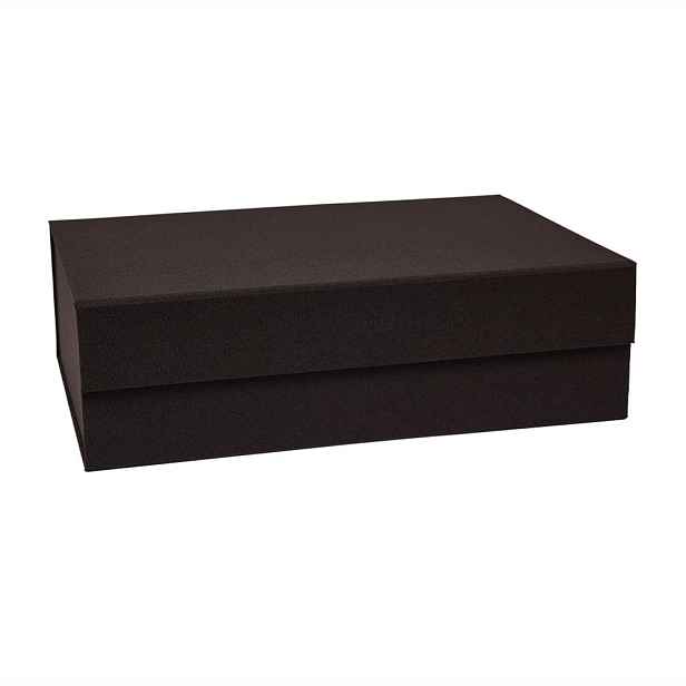 Tmavě hnědý kartonový úložný box s víkem 45x33x15 cm Hako – OYOY Living Design