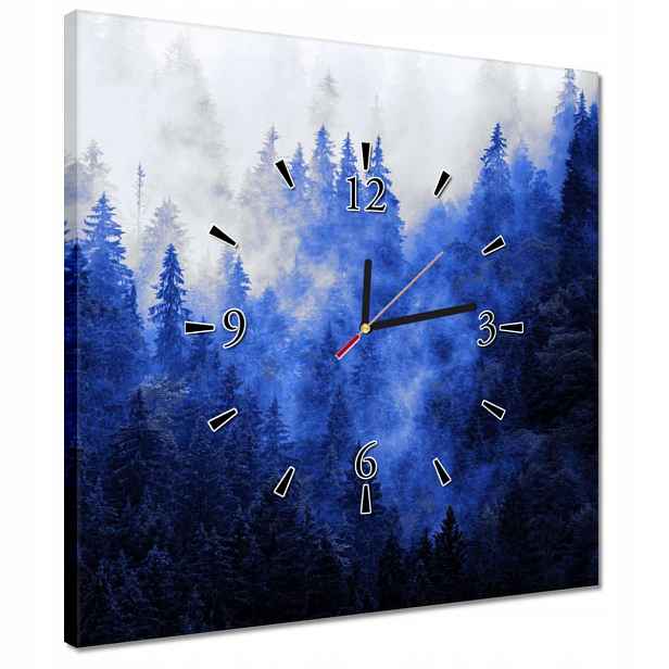 Hodiny 40x40 Modrá krajina Hory