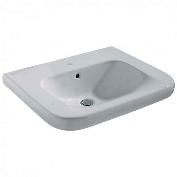 Ideal Standard Contour 21 - Umyvadlo bezbariérové 65x56 cm, 1 otvor pro baterii, bílá V216801