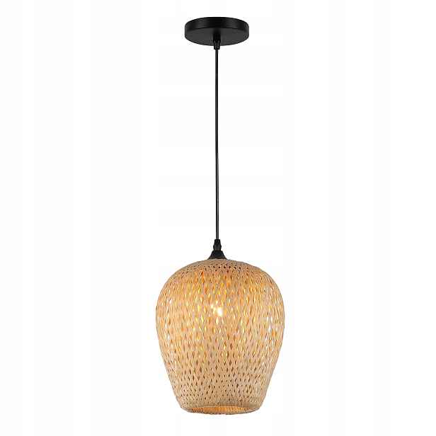 Milagro Závěsná lampa Alma ML1807 E27 Bambus Kov Nastavitelná 30-100 cm