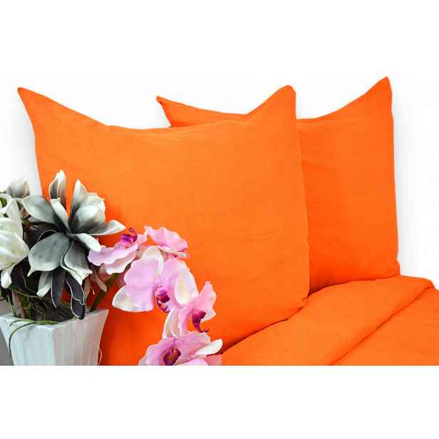 Povlečení froté 220x200 oranžová barva Kobi
