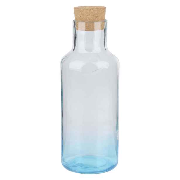 Skleněná láhev s uzávěrem ALPINA 1200ml modrá