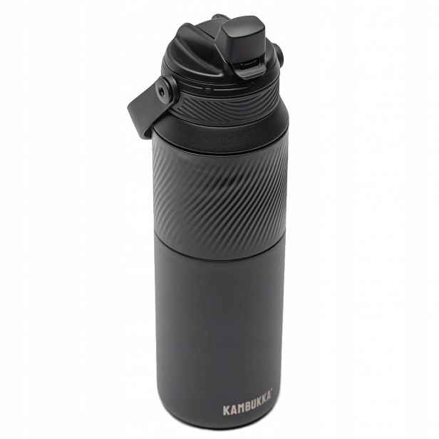Termos 1 l termoláhev s brčkem Kambukka Dupla Insulated Black Raven
