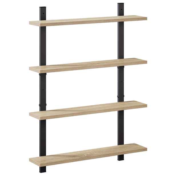 vidaXL Nástěnná polička Dub sonoma 60.5 x 13.5 x 80.5 cm