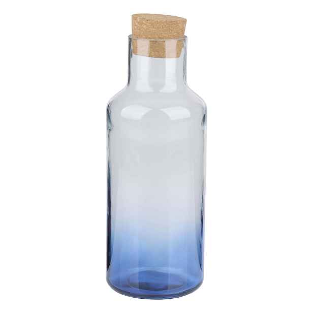 Skleněná láhev s uzávěrem ALPINA 1200ml modrá