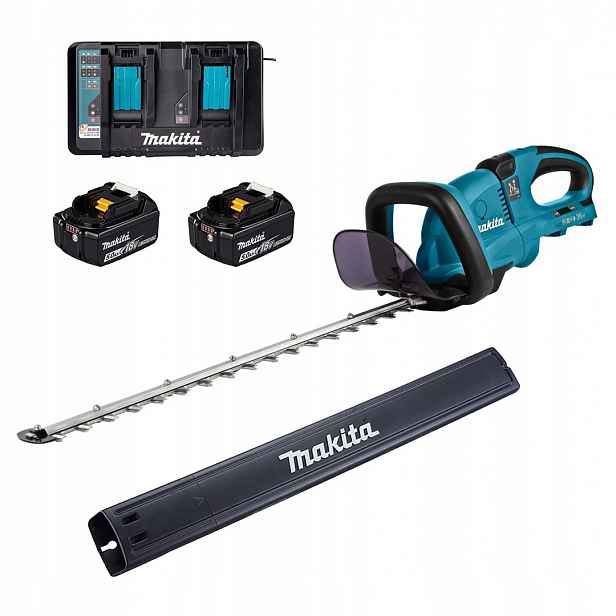 Akumulátorové nůžky na živý plot Makita DUH551PT2 Lxt 36V Xpt 2x5Ah 550 mm