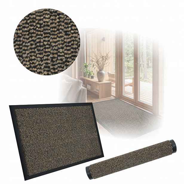 Rohožka pod dveře 80x120 cm Bronz Protiskluzová vstupní rohožka do bot