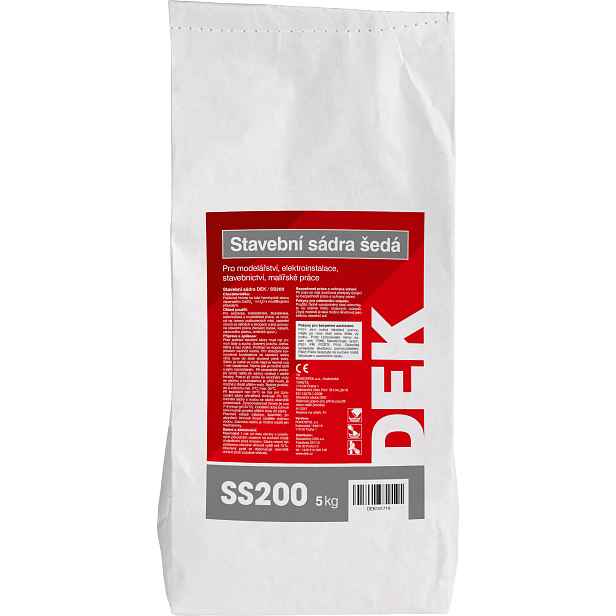 Sádra stavební DEK SS200 5 kg šedá