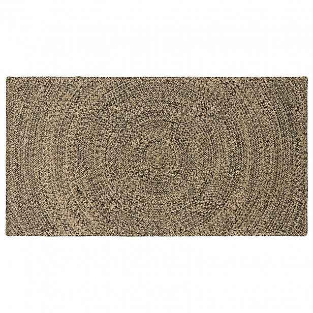 vidaXL Koberec do oblasti Přirozená a černá 80 x 150 cm juta