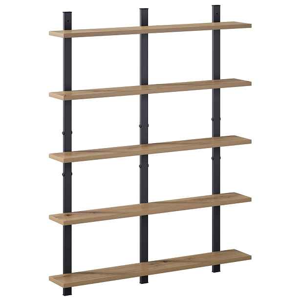 vidaXL Nástěnná polička Dub artisan 79.5 x 13.5 x 102 cm
