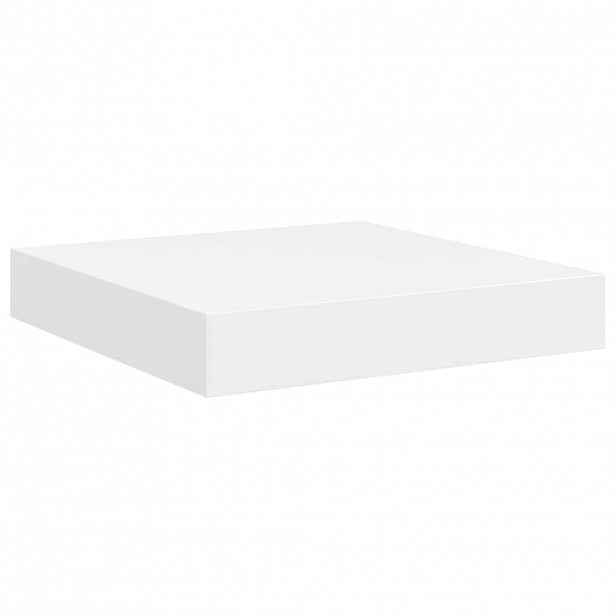 vidaXL Plovoucí nástěnná police bílá 23 x 23,5 x 3,8 cm MDF